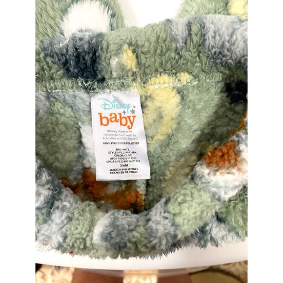 Disney Baby Fuzzy Fleece Sherpa Jogger Pants Winnie the Pooh 3M-6M Soft Cute - Picture 3 of 4